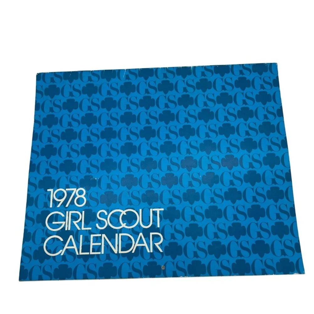 Vintage 1978 Girl Scout Calendar Colorful Illustrations & Photographs USA